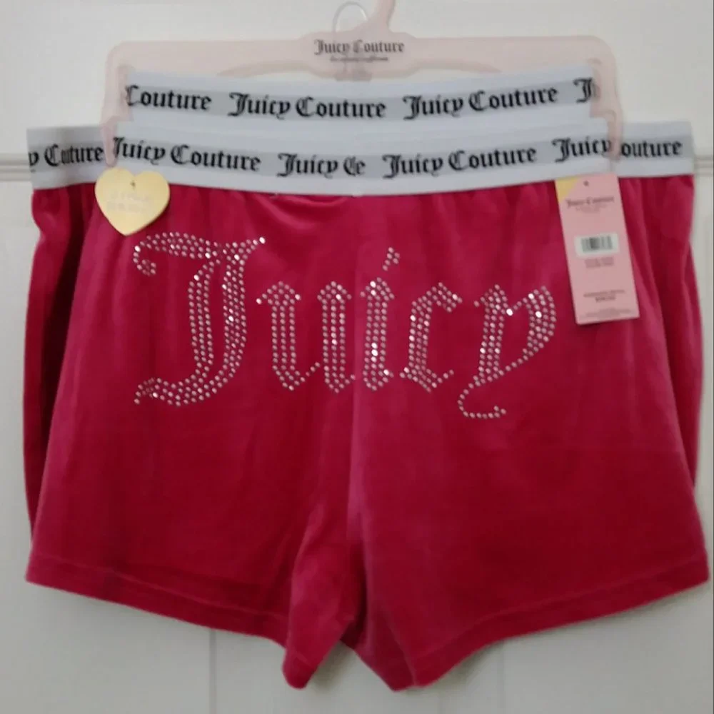 Juicy Couture 2 PK. Lounge Pajama Shorts Size Large
